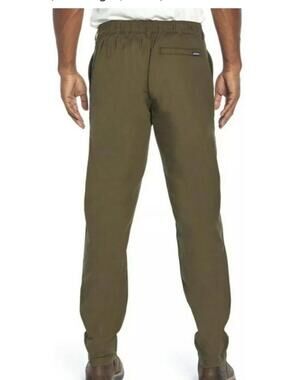 Eddie Bauer Ripstop Pants Mens 38X32 (Meas 38X30) Olive Green Hiking Outdoor